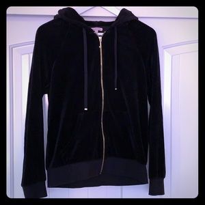 Juicy Couture Black Velvet Hoodie